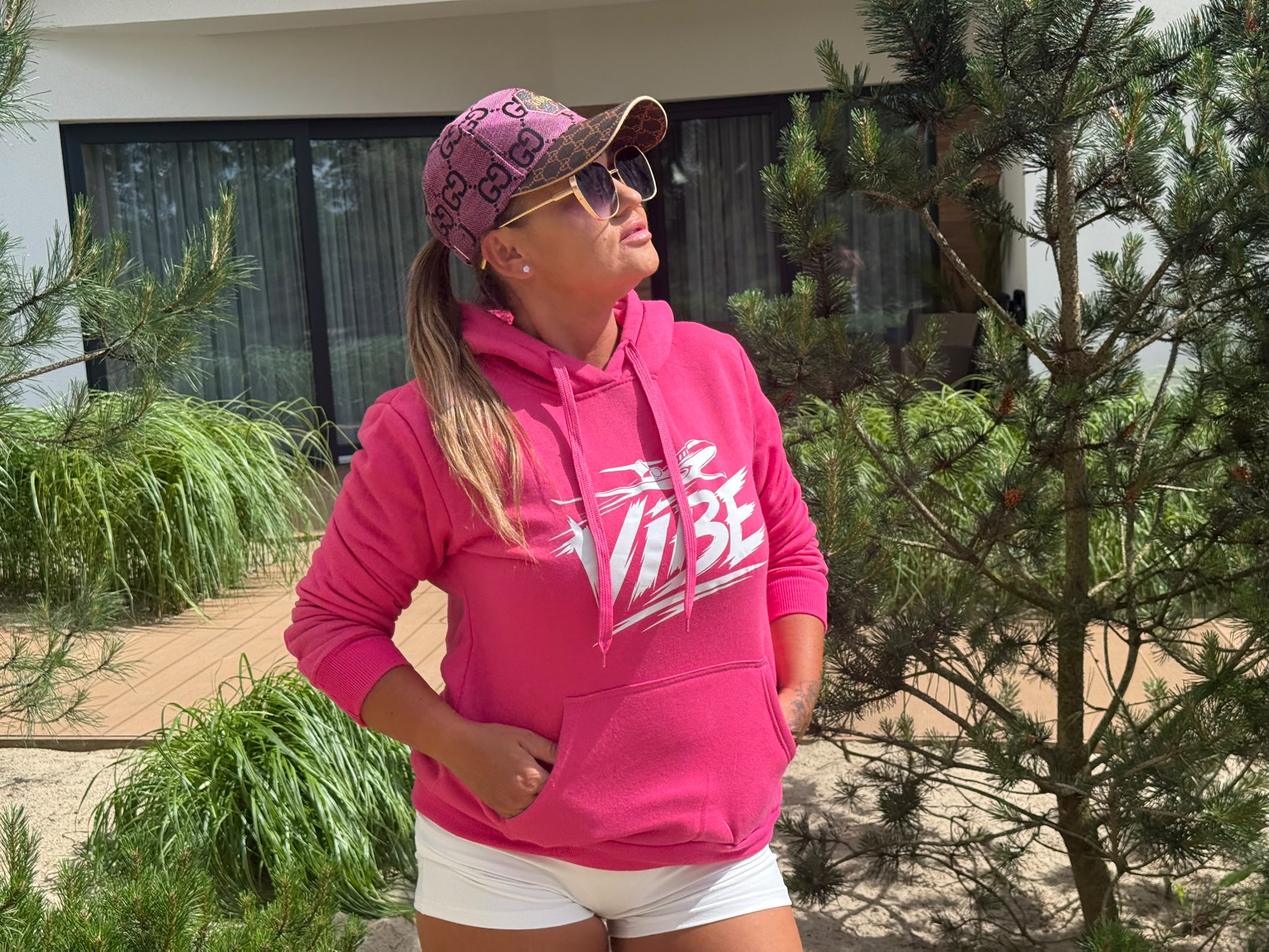 Bluza VIbe neonowy róż